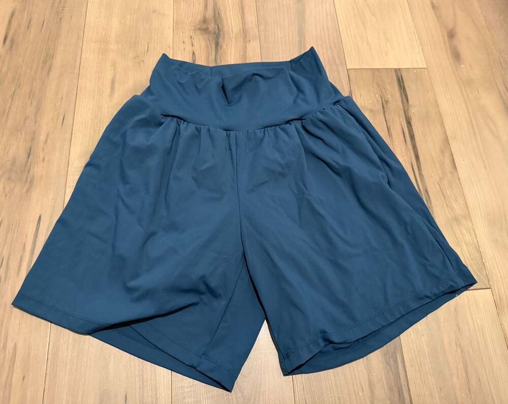 Halara High Waisted Flowy Athletic Shorts Blue Medium